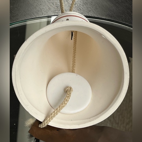 Vintage Southwestern pottery bell/windchime, Handpainted - Picture 3 of 6